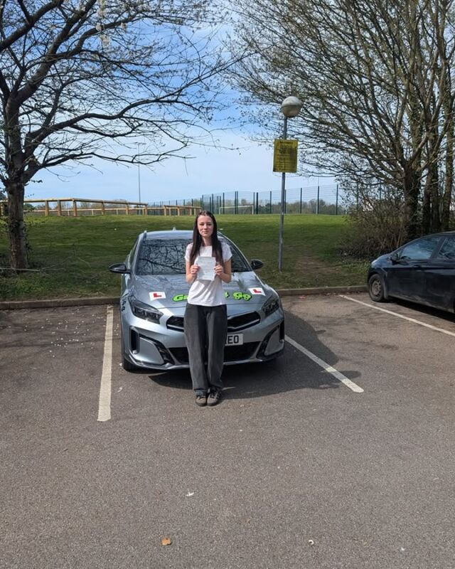 Congratulations to Alanna Monk who passed her driving test on the very first go at Taunton mptc, with only a few faults, well done for keeping the nerves in and stay safe from Carl, Krystal and green4go team